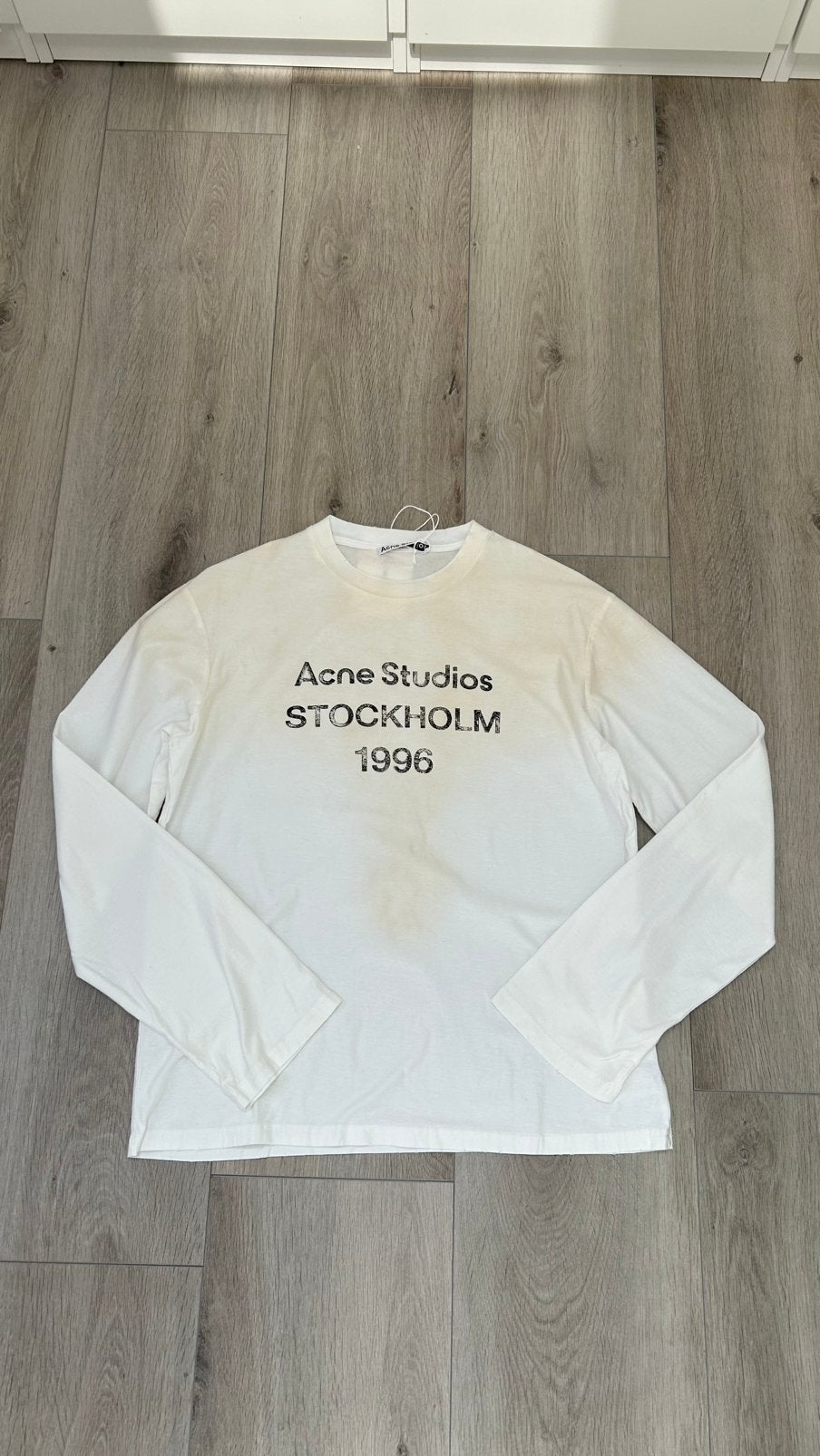 Acne studios longsleeve wit maat M, Ophalen of Verzenden, Nieuw