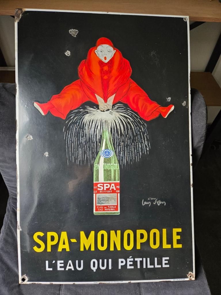 Ik zoek spa emaille reclameborden, Ophalen, Zo goed als nieuw, Reclamebord