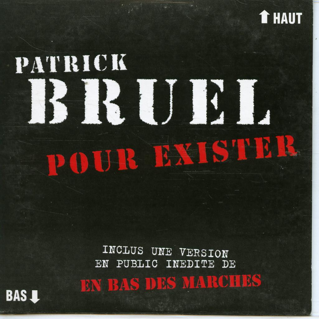 Patrick Bruel - Pour exister, Cd's en Dvd's, Cd Singles, Zo goed als nieuw, Pop, Ophalen of Verzenden