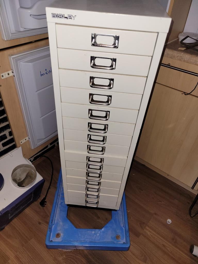 BISLEY  15. LADE, Huis en Inrichting, Woonaccessoires | Cd- en Dvd-rekken, Ophalen of Verzenden, Hout, Cd's