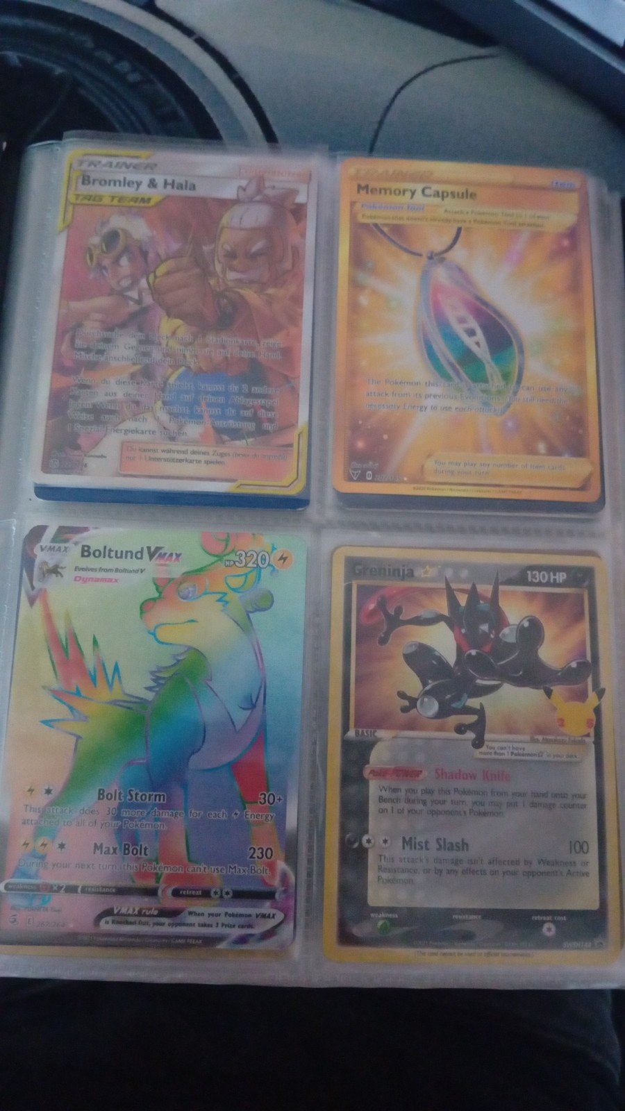 Pokémon Kaarten Collectie - VMAX, GX, Holo en Meer, Ophalen, Zo goed als nieuw, Meerdere kaarten, Foil