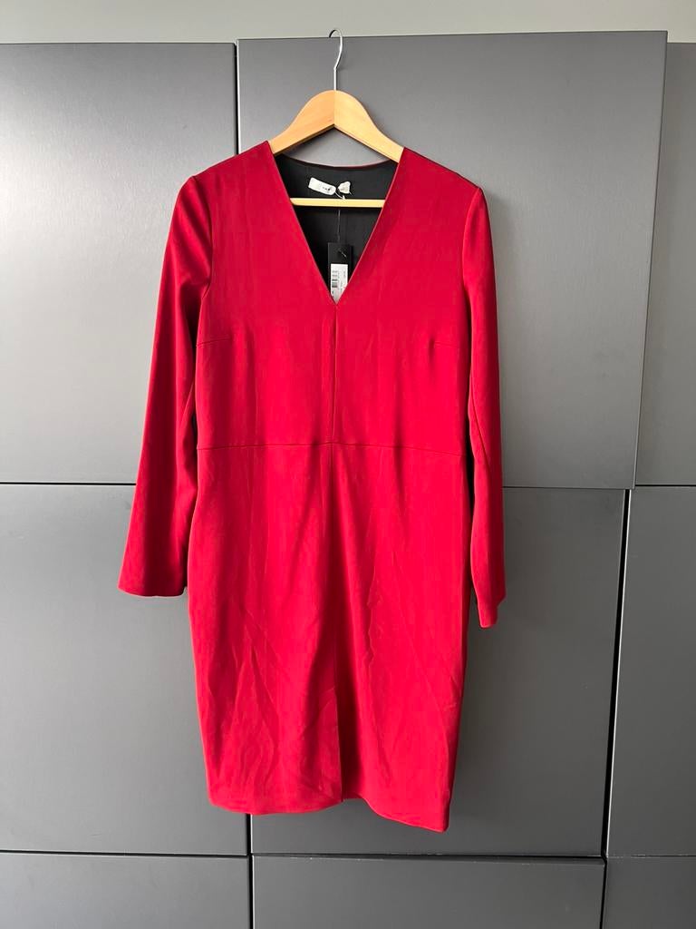 VANILIA NIEUW MET KAARTJE ROOD JURKJE JURK  MAAT 36, Nieuw, Ophalen of Verzenden, Knielengte, Maat 36 (S)