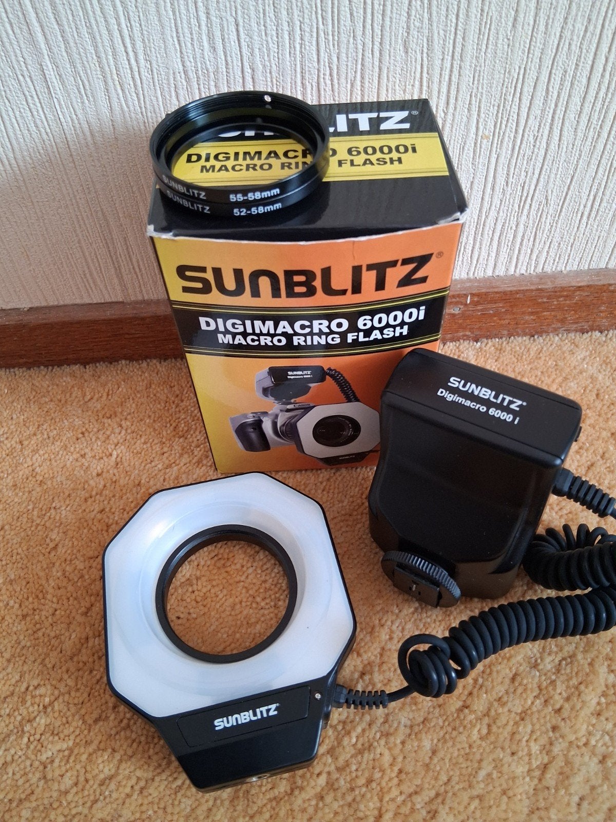 Sunblitz Digimacro 6000i Macro Ringflitser, Overige merken, Ophalen of Verzenden, Zo goed als nieuw, Ringflitser