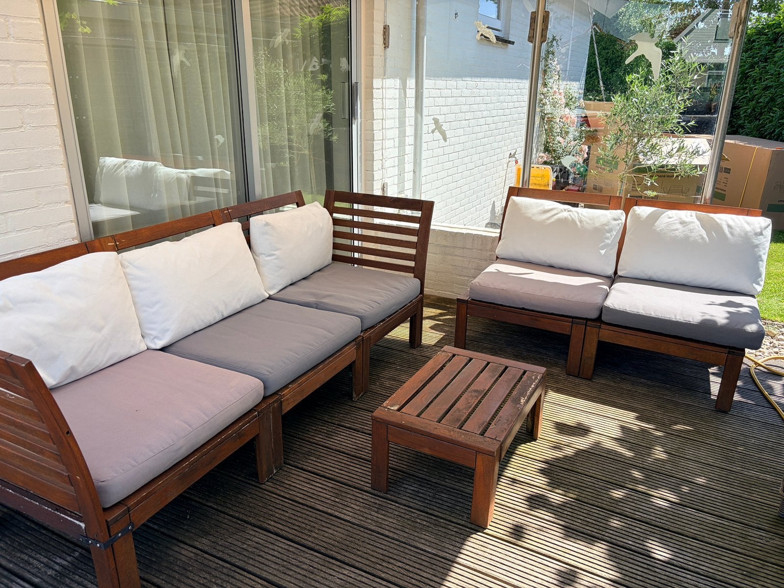 FRÖSÖN/DUVHOLMEN 5 setjes, Tuin en Terras, Tuinsets en Loungesets, Ophalen, Zo goed als nieuw, Overige materialen