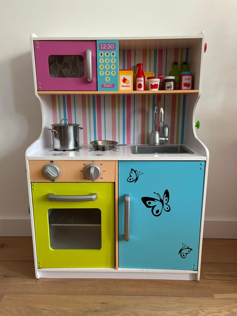Kleurrijke speelkeuken, Ophalen, Gebruikt, Hout, Speelkeuken