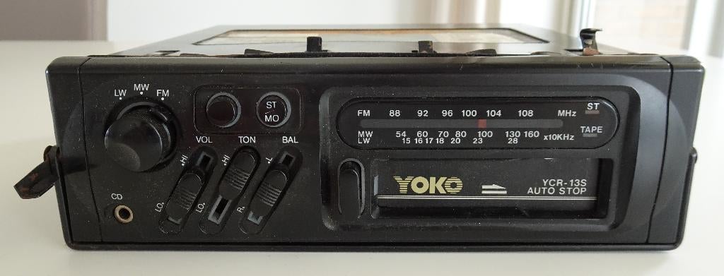 Yoko YCR-13S Vintage Cassette Autoradio, Ophalen, Zo goed als nieuw