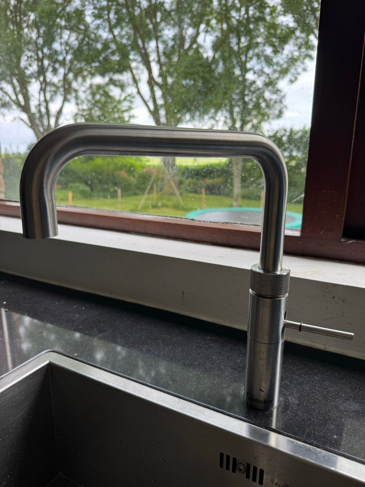 Quooker Fusion square RVS kraan (zonder boiler), Gebruikt, Zilver, Ophalen of Verzenden, Metaal