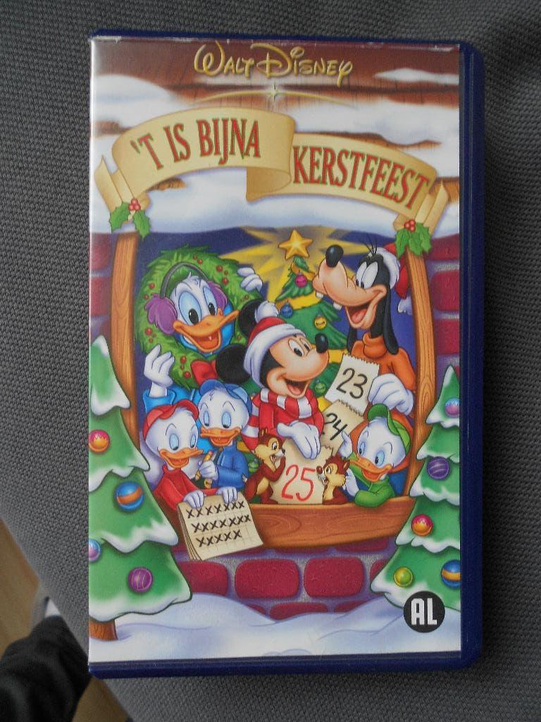 VHS video Walt Disney `t is bijna kerstfeest, Cd's en Dvd's, VHS | Kinderen en Jeugd, Ophalen, Gebruikt, Tekenfilm, Alle leeftijden