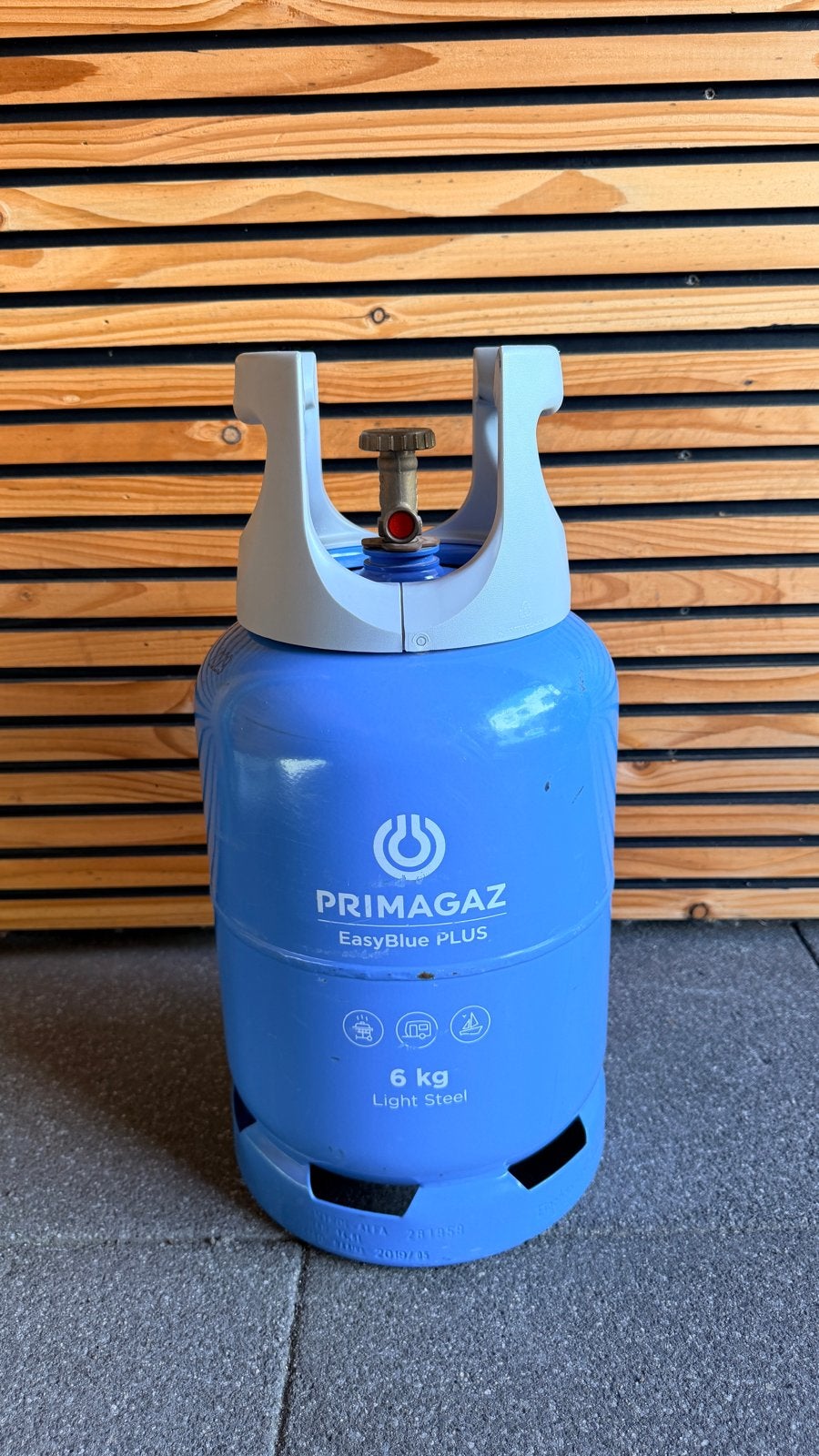 Primagaz EasyBlue PLUS 6 kg gasfles met inhoud, Ophalen, Gebruikt