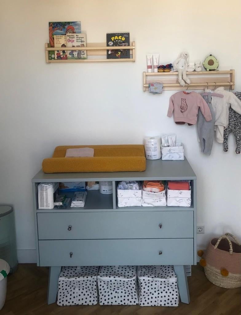 Babykamer compleet: ledikantje, commode, kledingkast, Ophalen, 50 tot 70 cm, 90 tot 105 cm, 100 cm of meer