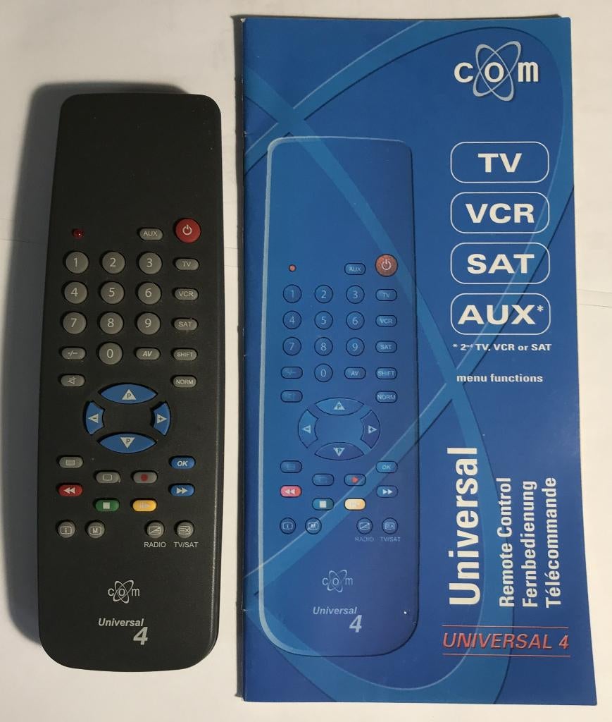 programmeerbare afstandsbediening COM4 {6952}, Ophalen of Verzenden, Zo goed als nieuw