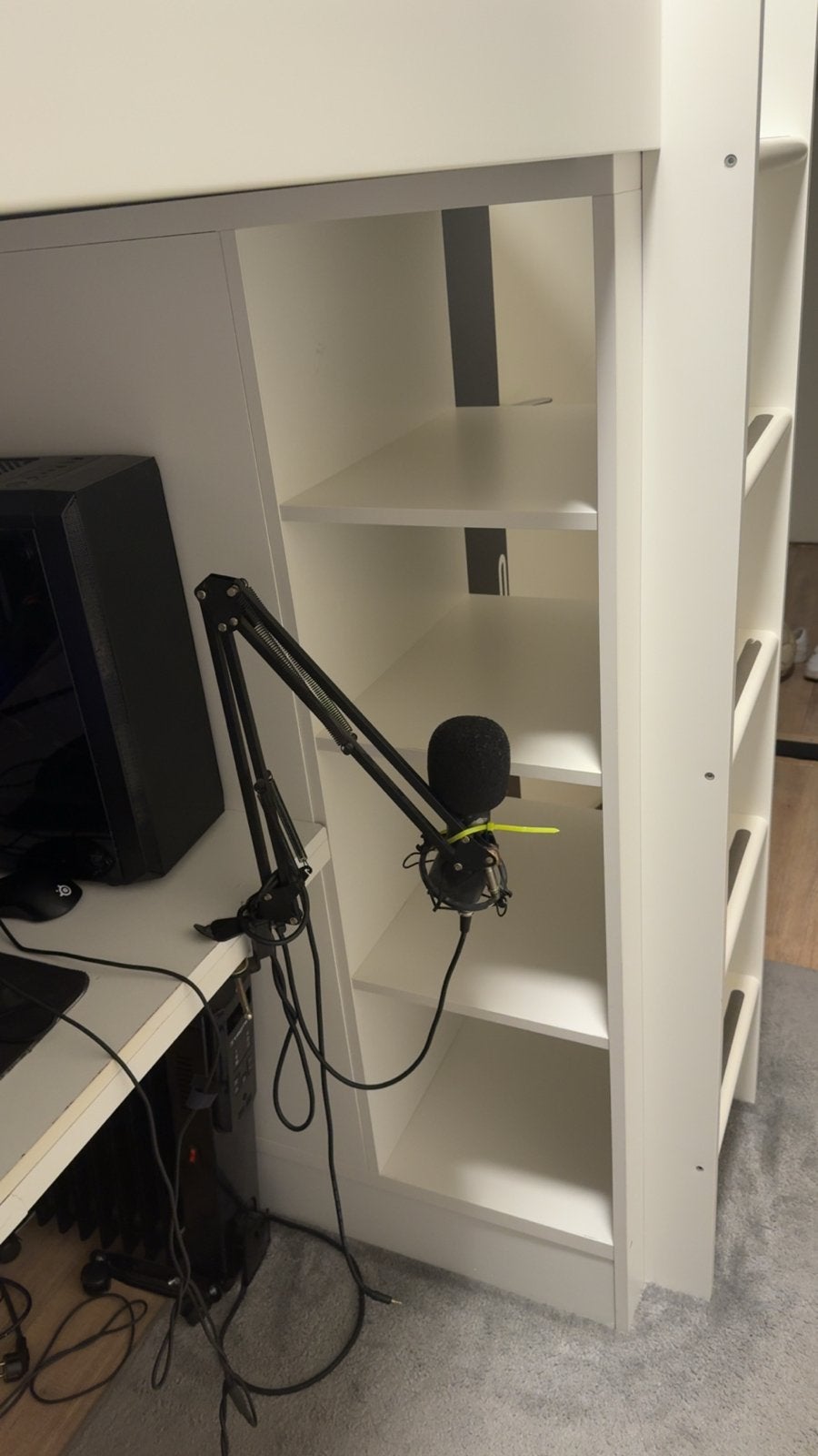 Foto 8 van IKEA SMÅSTAD Hoogslaper 90x200 cm met bureau en kast