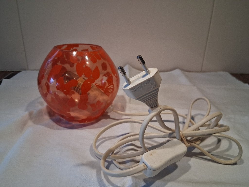 Vintage IKEA bollamp oranje model KNUBBIG, Vintage, Oranje, Ophalen of Verzenden, IKEA