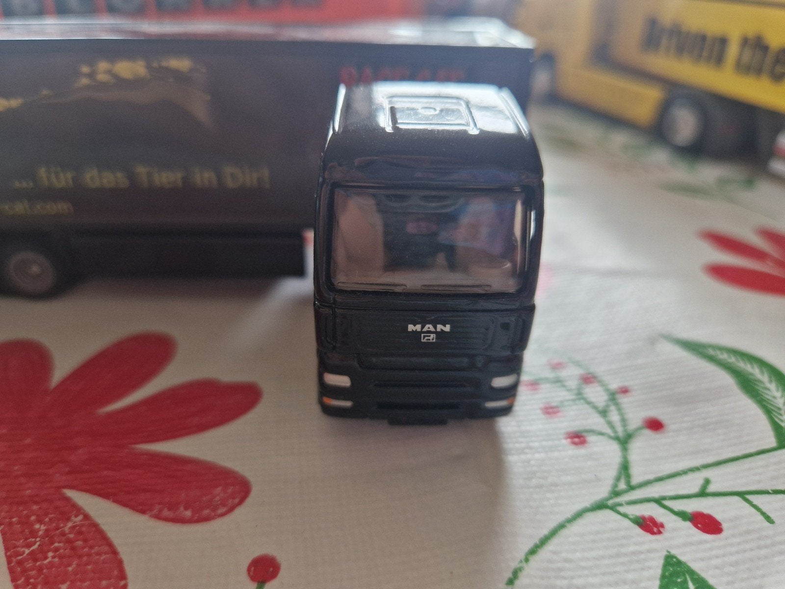 Man truck met oplegger race cat, Ophalen of Verzenden, Zo goed als nieuw, Bus of Vrachtwagen, SIKU