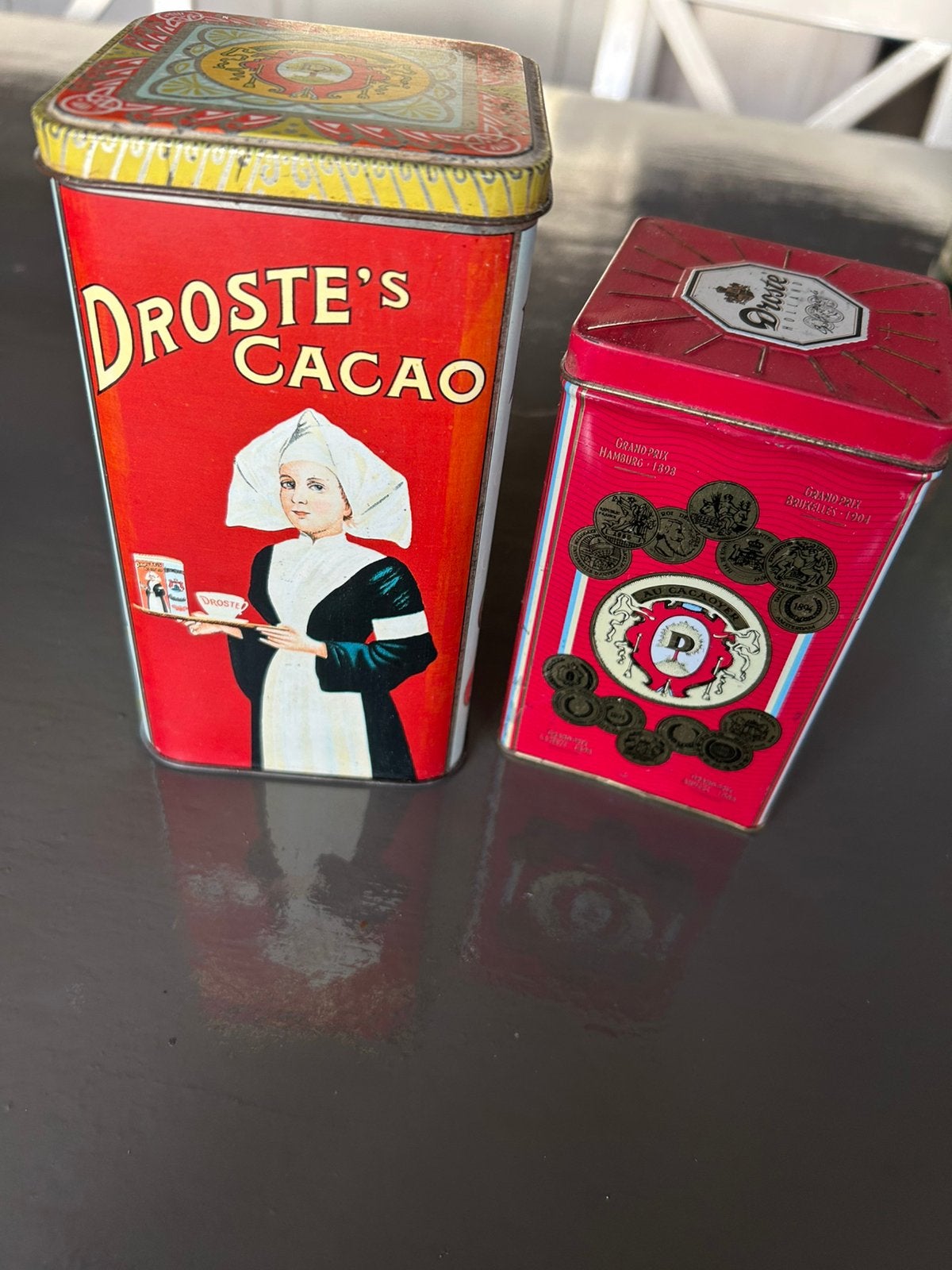Droste’s cacao blikken, Verzamelen, Ophalen of Verzenden, Gebruikt, Overige, Droste
