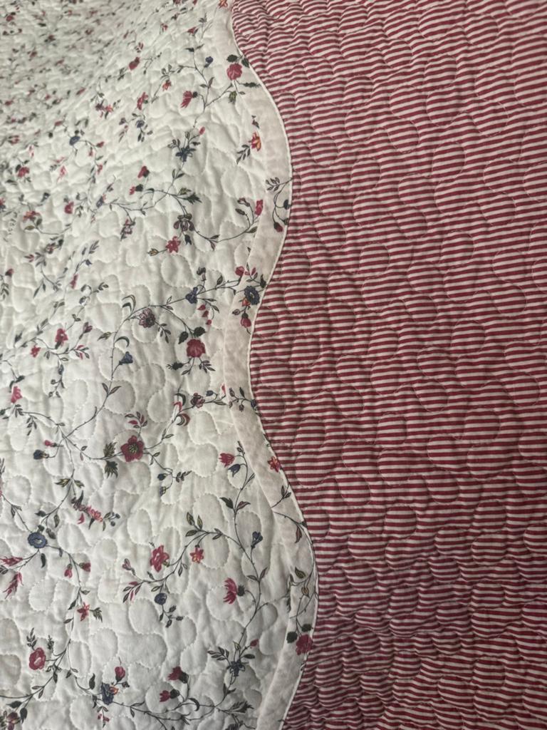 IKEA ALVINE ANTIK sprei/deken 260x280 cm, Ophalen, Gebruikt, Wit, Tweepersoons