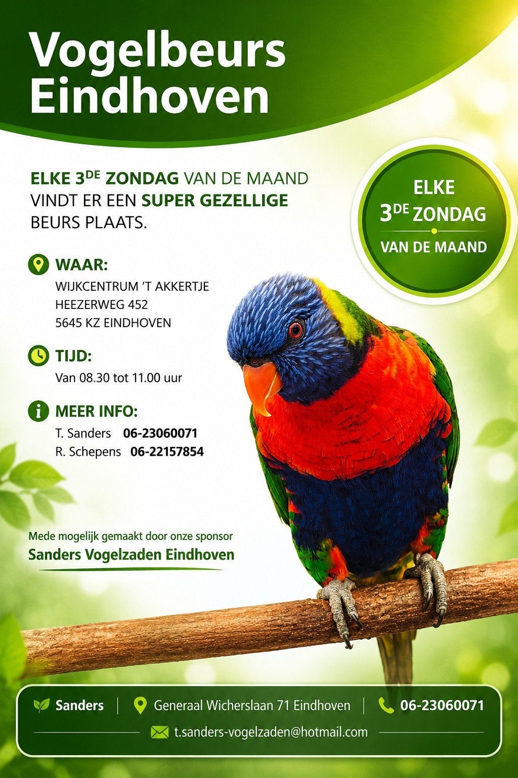vogelbeurs Eindhoven 3e zondag v/d maand, Meerdere dieren