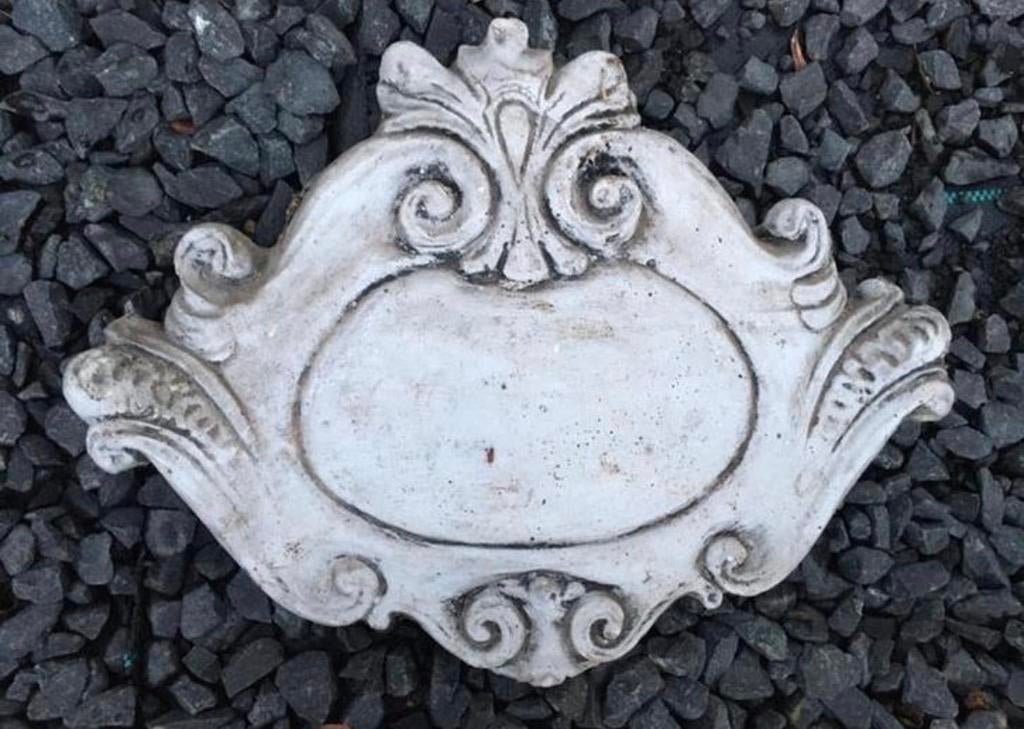 Oude betonnen tuinconsole uniek ornament 42x31cm, Ophalen of Verzenden, Zo goed als nieuw