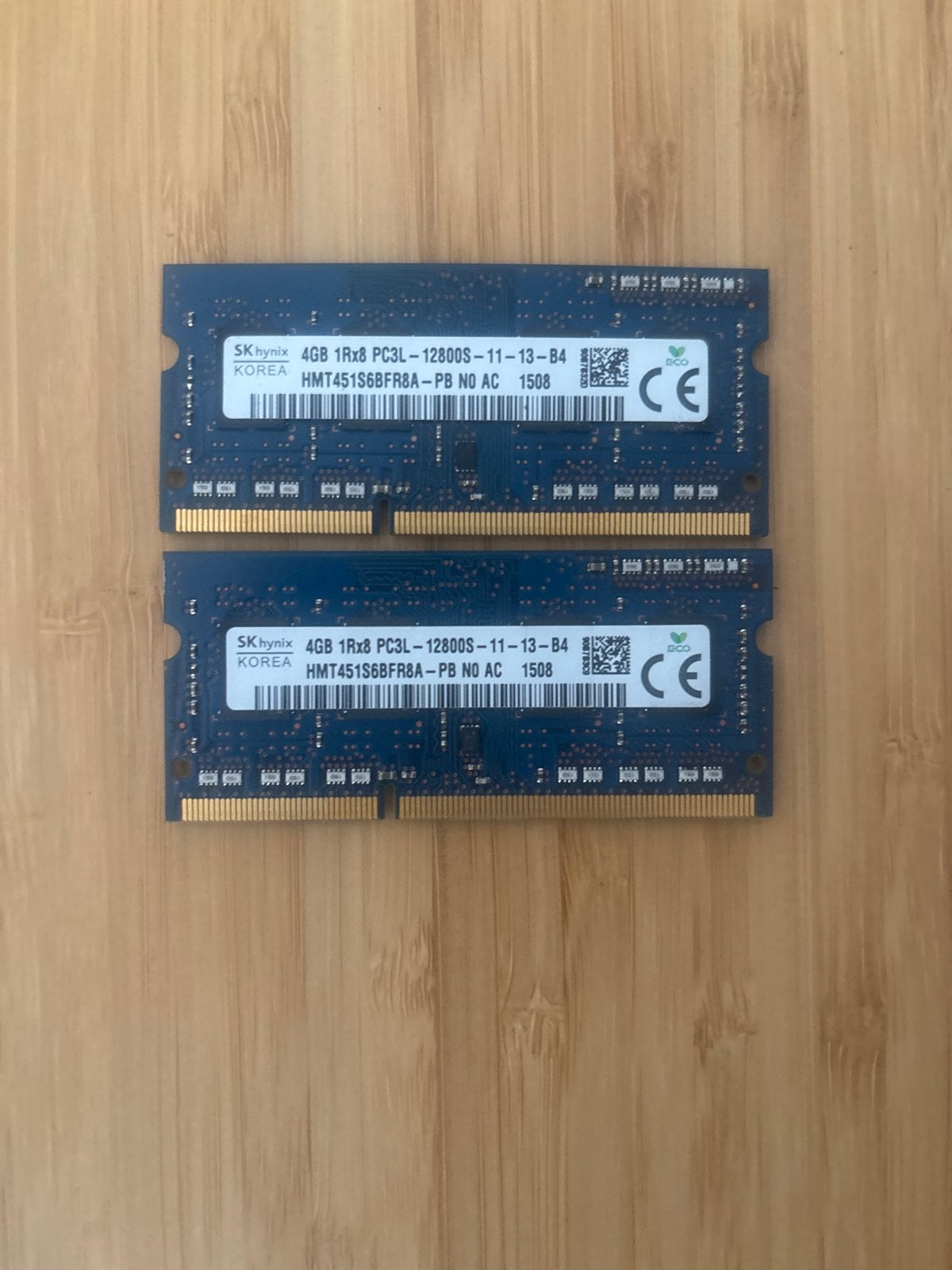 SK Hynix 8GB (2x4GB) DDR3 RAM voor Laptop, Computers en Software, RAM geheugen, 8 GB, DDR3, Ophalen of Verzenden, Zo goed als nieuw