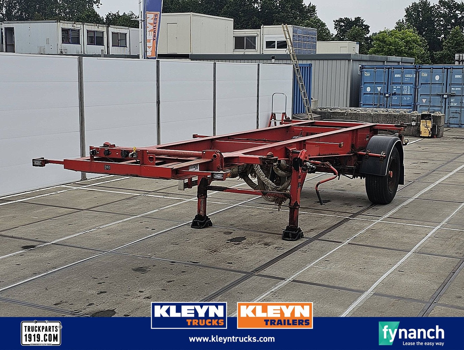 DAPA 20 FT CONTAINER 1 axle bpw drum, Auto's, Overige kleuren, Bedrijf, Aanhangers en Opleggers, Te koop