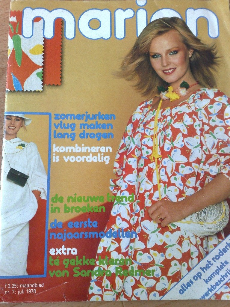 Marion kledingpatronen juli nr. 7 / 1978, Hobby en Vrije tijd, Kledingpatronen, Verzenden, Gebruikt, Vrouw, Overige merken