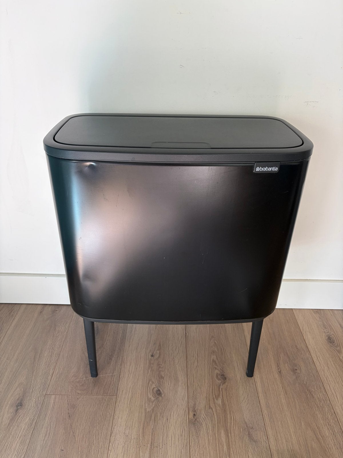 Brabantia Bo Touch Bin 33L - Matzwart - Afvalscheiding, Ophalen, 50 – 75, Gebruikt, Rvs