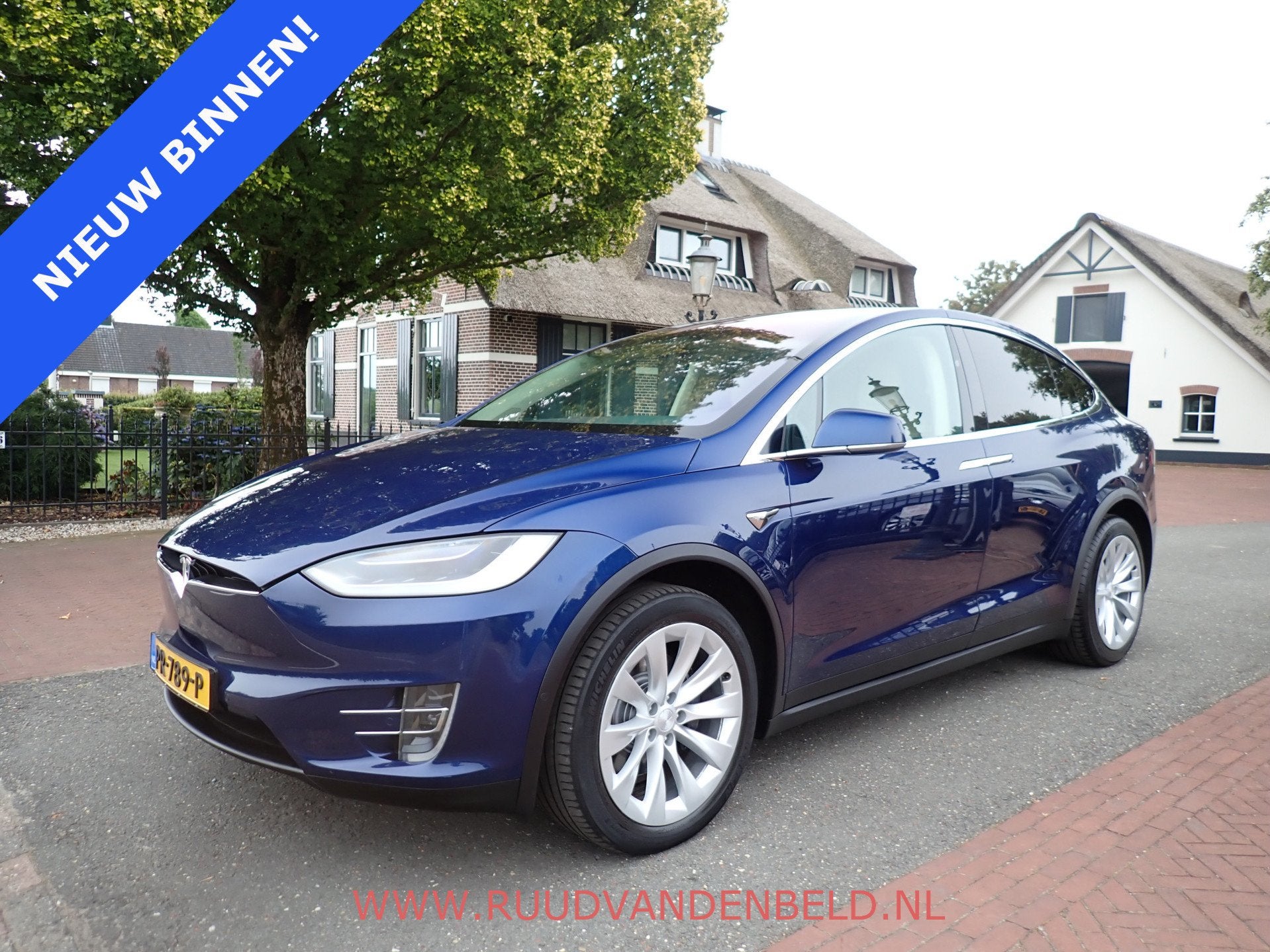 Tesla Model X 100D 6P SOH 87% / CCS / ENHANCED-AUTOPILOT / C, Auto's, Tesla, Automaat, Model X, Gebruikt, Blauw