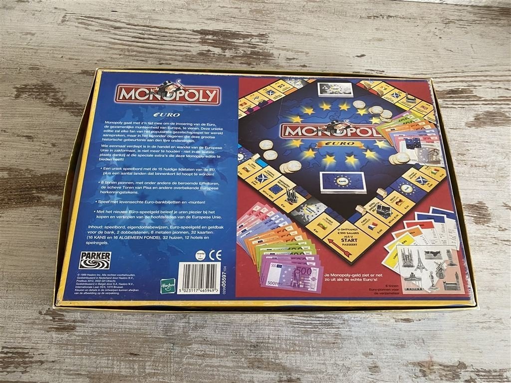 monopoly euro parker [s848], Hobby en Vrije tijd, Gezelschapsspellen | Bordspellen, Verzenden, Zo goed als nieuw