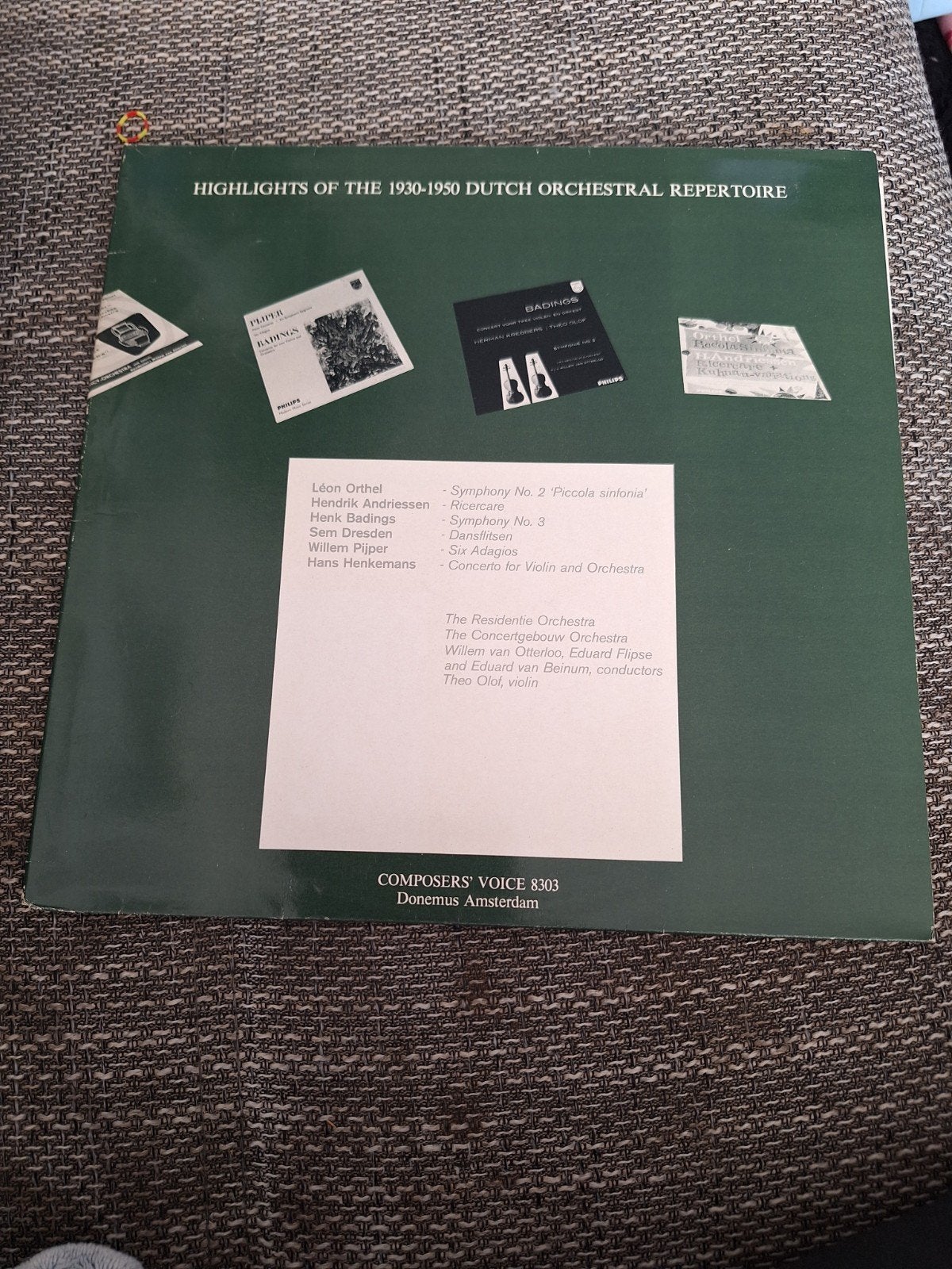 Highlights Nederlandse Orkestrepertoire 1930-1950 LP, Cd's en Dvd's, Gebruikt, Overige componisten, Modernisme tot heden, Ophalen of Verzenden