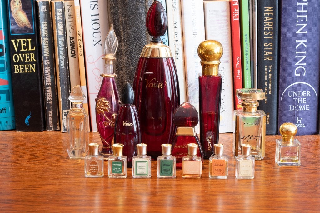 Vintage parfumflesjes en miniaturen (o.a. Venice, Sterle), Ophalen of Verzenden, Gebruikt, Miniatuur
