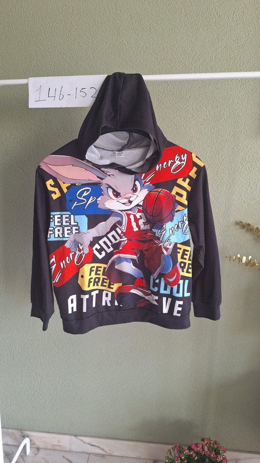 Shein Bugs Bunny hoodie maat 146-152 (11-12 jaar), Gebruikt, Trui of Vest, Ophalen of Verzenden, Shein