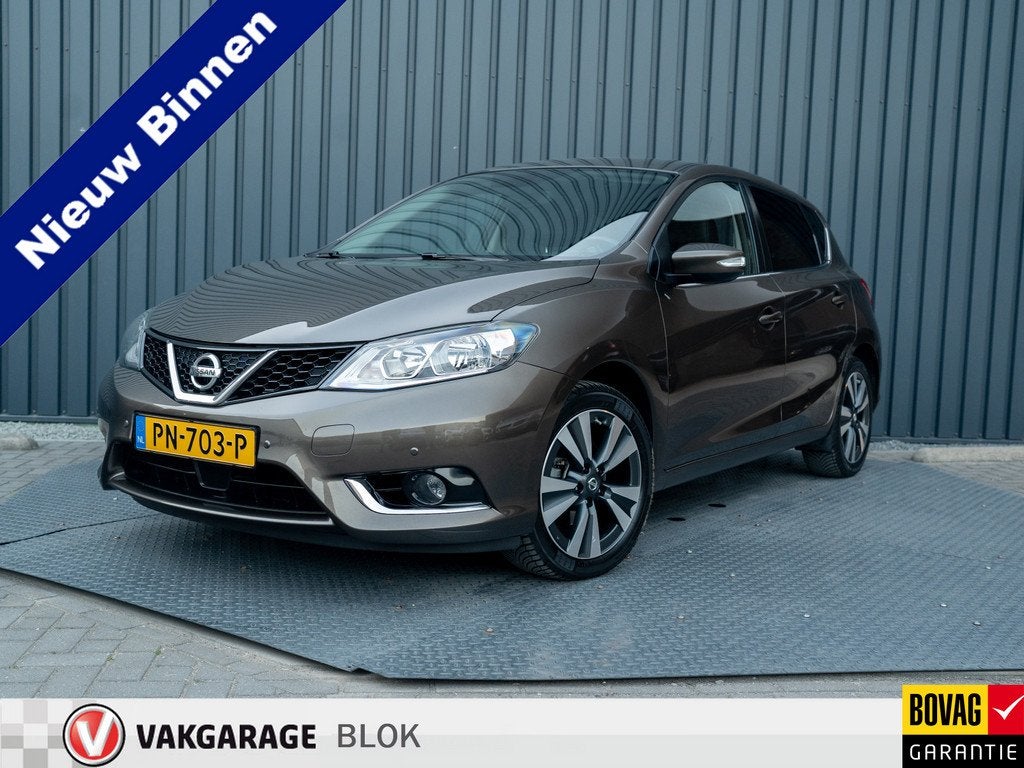 Nissan Pulsar 1.2 DIG-T N-Connecta | Trekhaak afnb. | Camera, Auto's, Nissan, 12 maanden, Gebruikt, Bedrijf, 1180 kg
