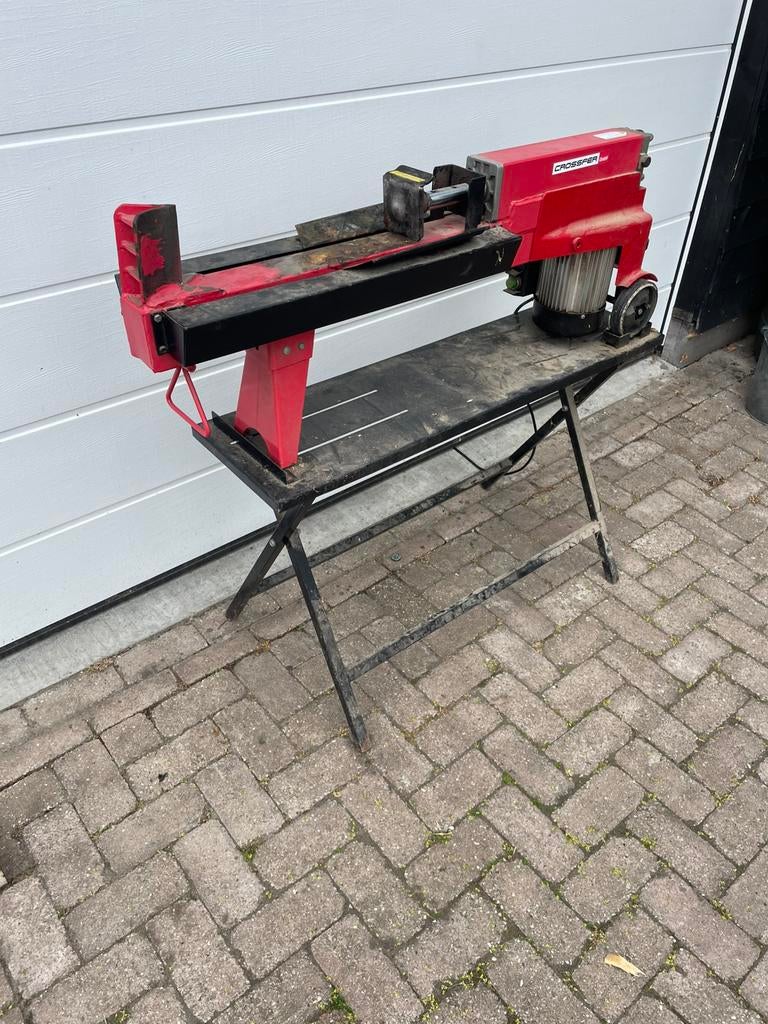 Electrische 5 tons houtklover, Tuin en Terras, Kloofmachines, Ophalen of Verzenden, Zo goed als nieuw, Elektrisch, Liggend