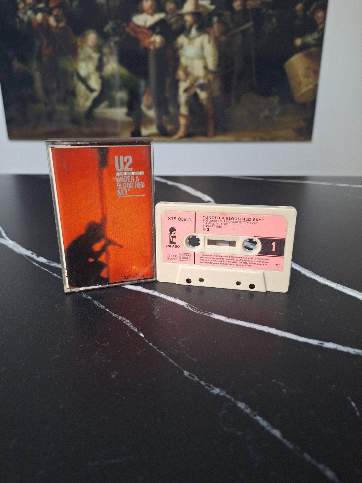 U2 - Under A Blood Red Sky Cassette (Live Album), Gebruikt, 1 bandje, Ophalen of Verzenden, Voorbespeeld
