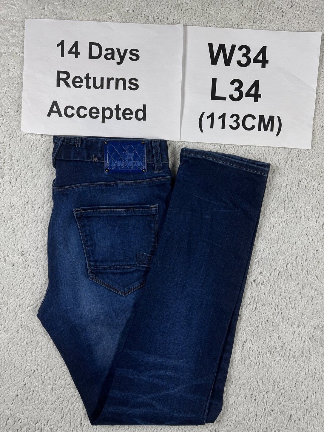 Vanguard V7 Jeans Regular fit Donkerblauw W34 L34 Special 50, Kleding | Heren, Spijkerbroeken en Jeans, Blauw, B, Ophalen of Verzenden