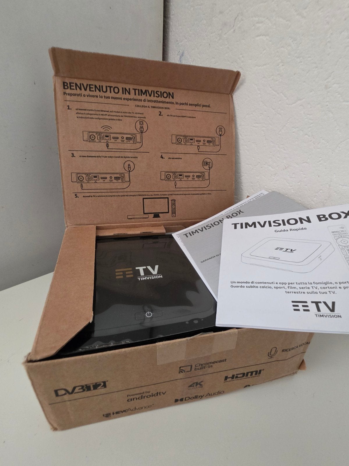 TIMVISION Box 4K Android TV Decoder - Nieuw in doos, Ophalen of Verzenden, Nieuw, Decoder