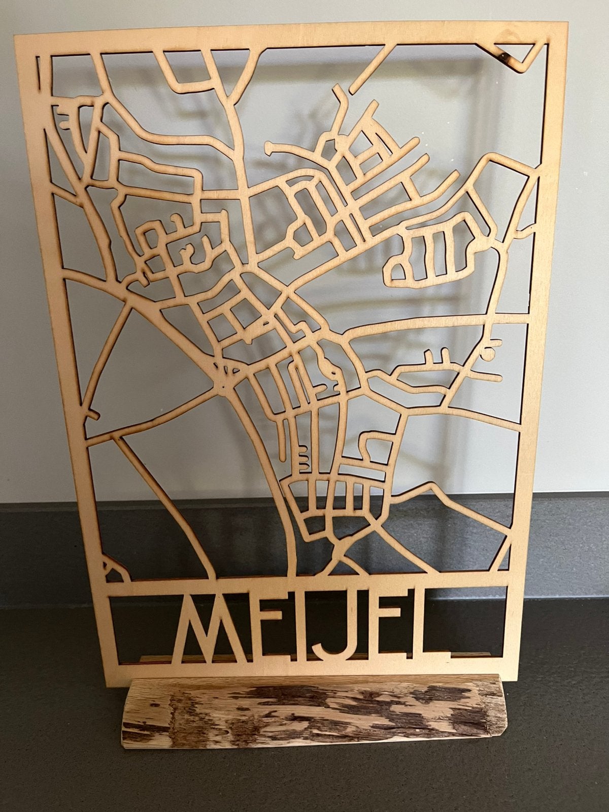 Plattegrond Meijel, Ophalen of Verzenden, Zo goed als nieuw, Hout