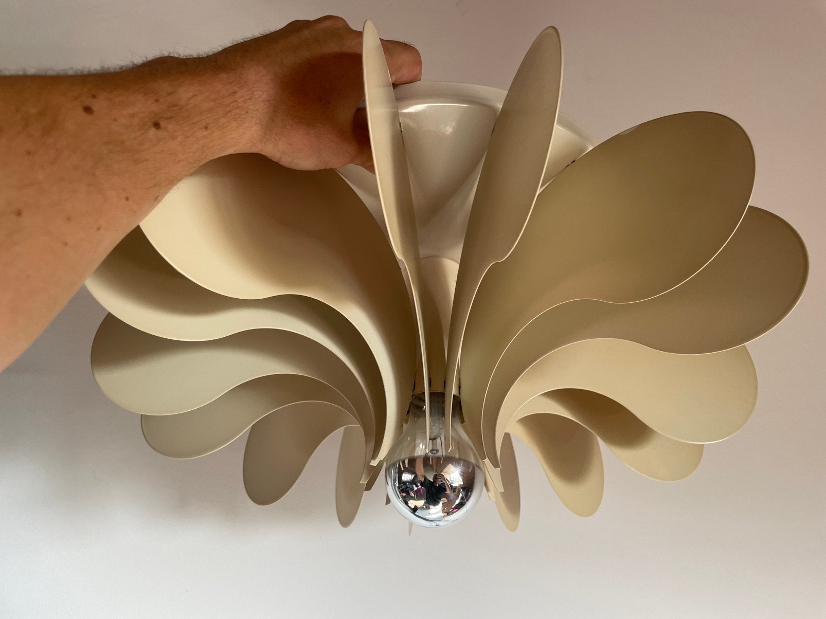 Vintage lamp RAAK Bolide Sconce by Hermian Sneyders de Vogel, Ophalen, Beige, Gebruikt, Hanglamp
