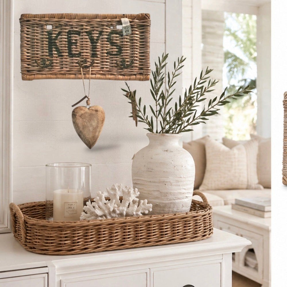 Rivièra maison keys & wood heart hanger, Ophalen of Verzenden