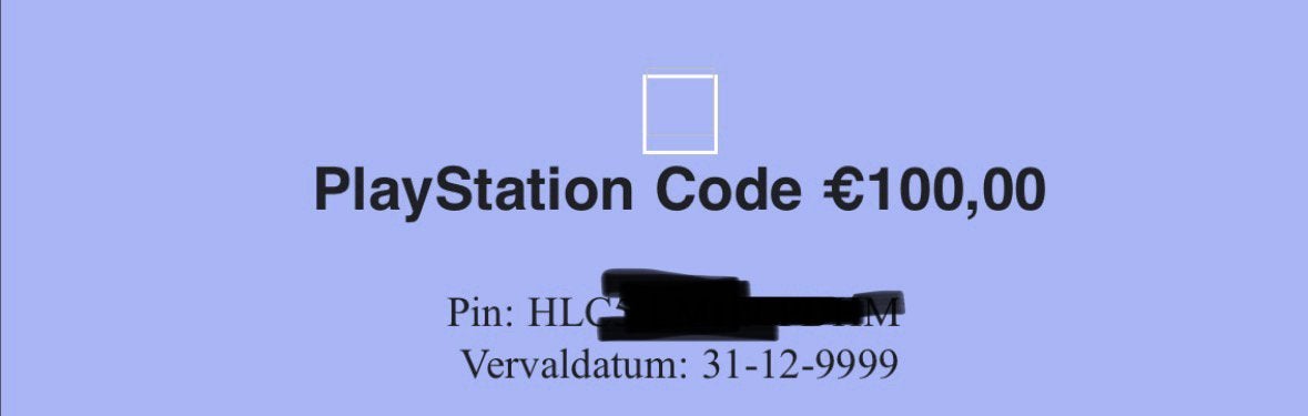 Playstation Code - Value 100€ but sold for less, Eén persoon, Cadeaubon, Overige typen