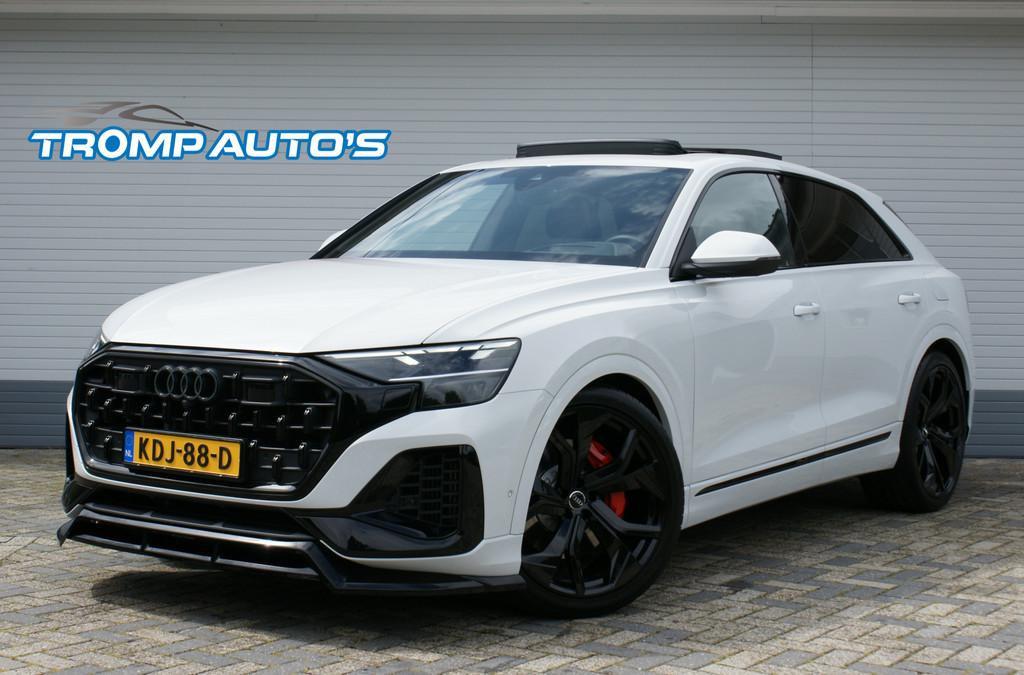 Audi Q8 55 TFSI e quattro Pro Line S|PANO|ACC|23 INCH|T.HAAK, Auto's, Audi, Automaat, Gebruikt, Q8, Wit