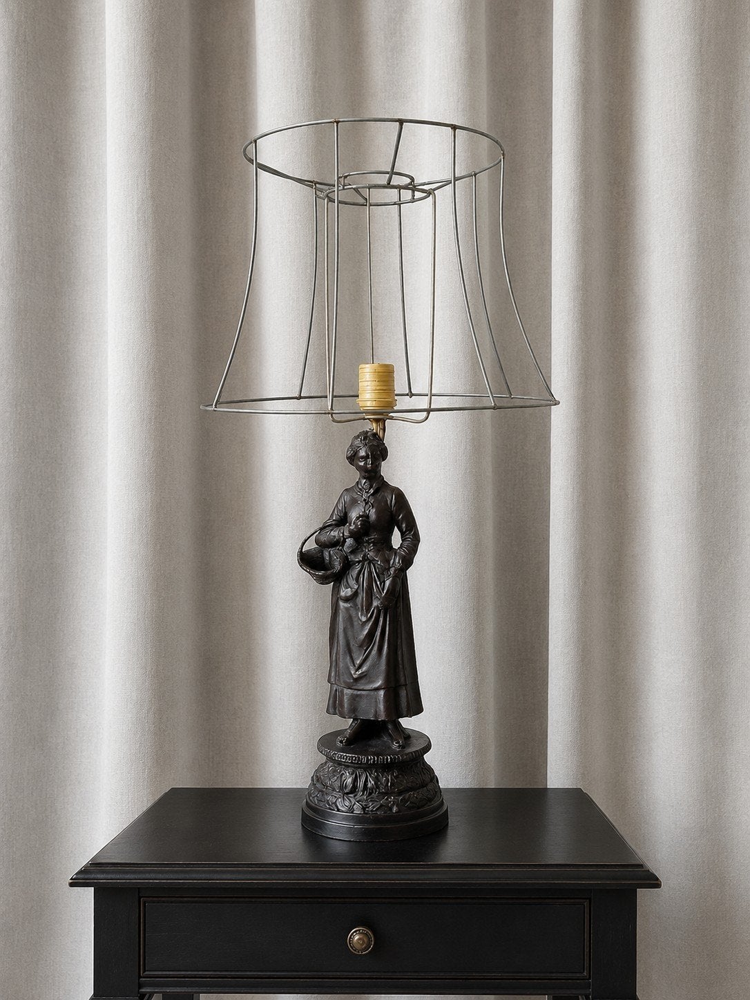 Franse lamp uit 1900, Ophalen