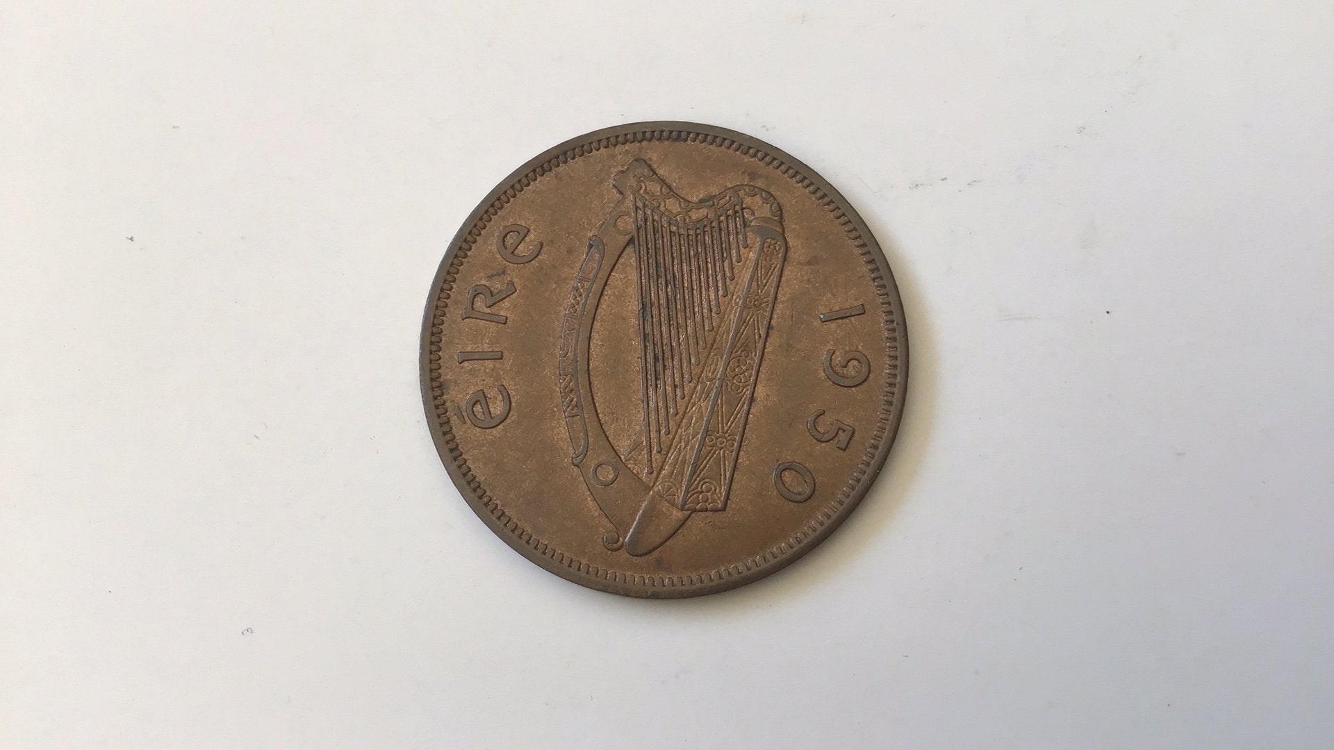 Ierland 1 penny 1950., Ophalen of Verzenden, Overige landen