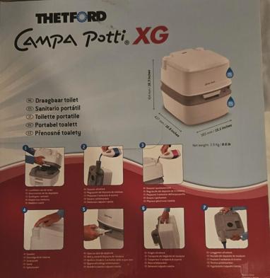 Draagbaar toilet Campa Potti XG, Ophalen, Nieuw