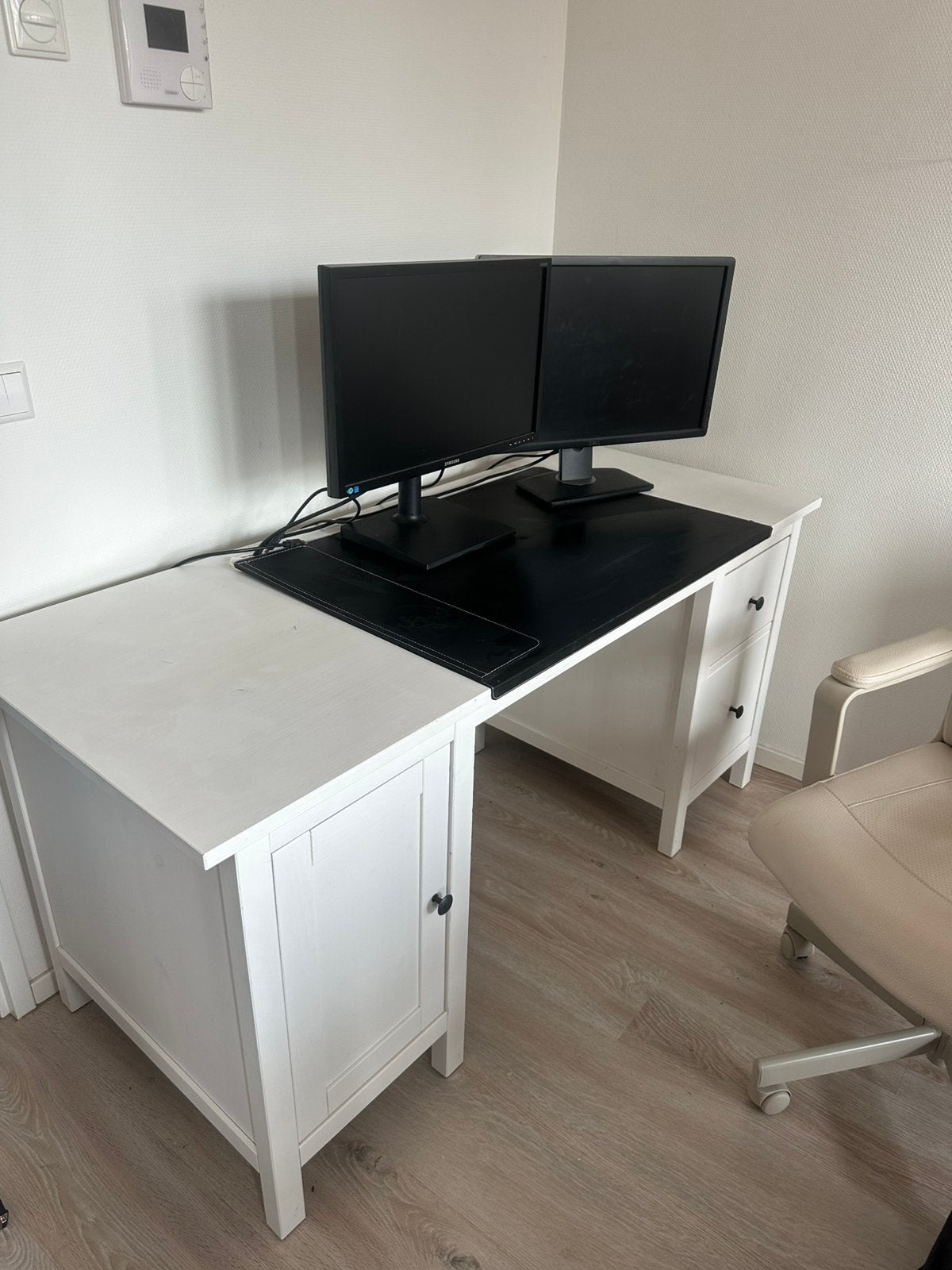 IKEA HEMNES bureau - wit, Ophalen, Gebruikt, Hout, IKEA