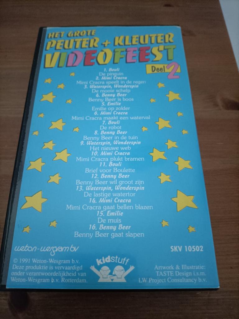 Het Grote Peuter + Kleuter Videofeest Deel 2 vhs, Cd's en Dvd's, VHS | Kinderen en Jeugd, Ophalen of Verzenden