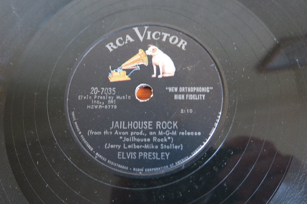 Elvis Presley Jailhouse rock 78rpm 78 toeren rock 'n roll, Cd's en Dvd's, Vinyl | Rock, Gebruikt, 10 inch, Ophalen of Verzenden