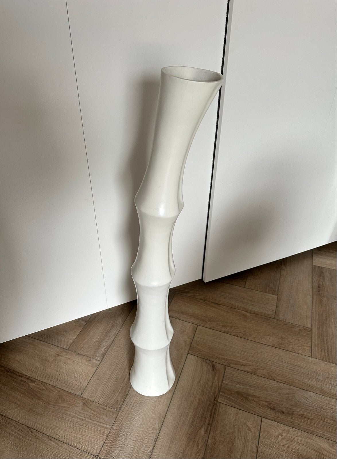 Trendhopper vaas, wit, 100 cm hoog, Ophalen of Verzenden, Zo goed als nieuw, Geschikt voor droogbloemen, Wit
