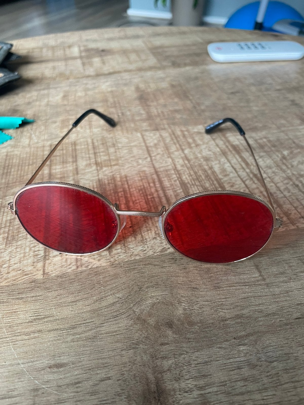 Bril met plastc glazen rood GRATIS, Gebruikt, Rood, Bril, Ophalen