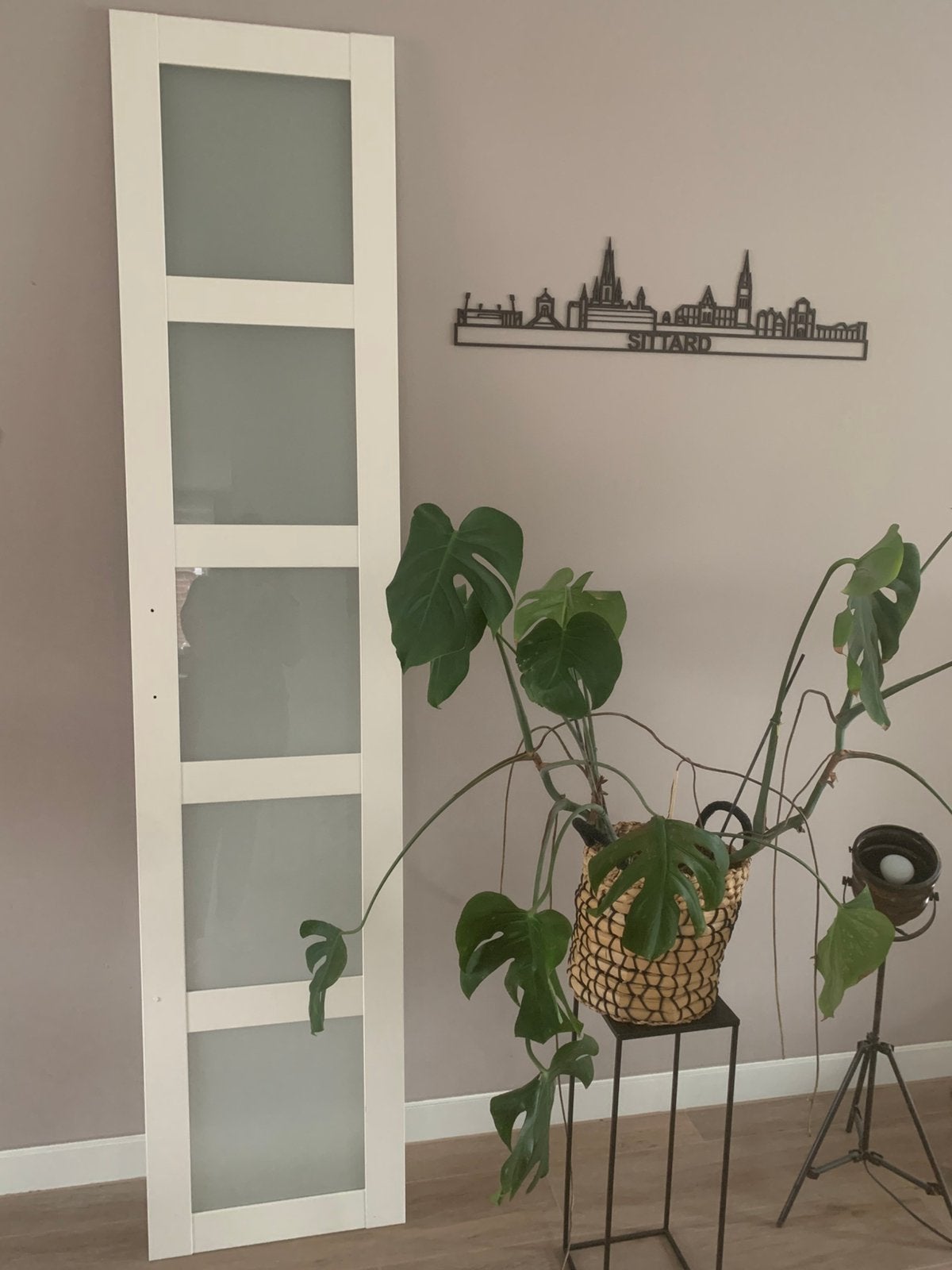 Pax kast deur met glaspanelen, Ophalen, Zo goed als nieuw, 50 tot 100 cm, 200 cm of meer